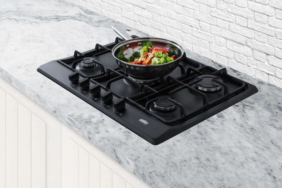 Summit 27 Wide 5 Burner Gas Cooktop Black - GC5272B - image 8