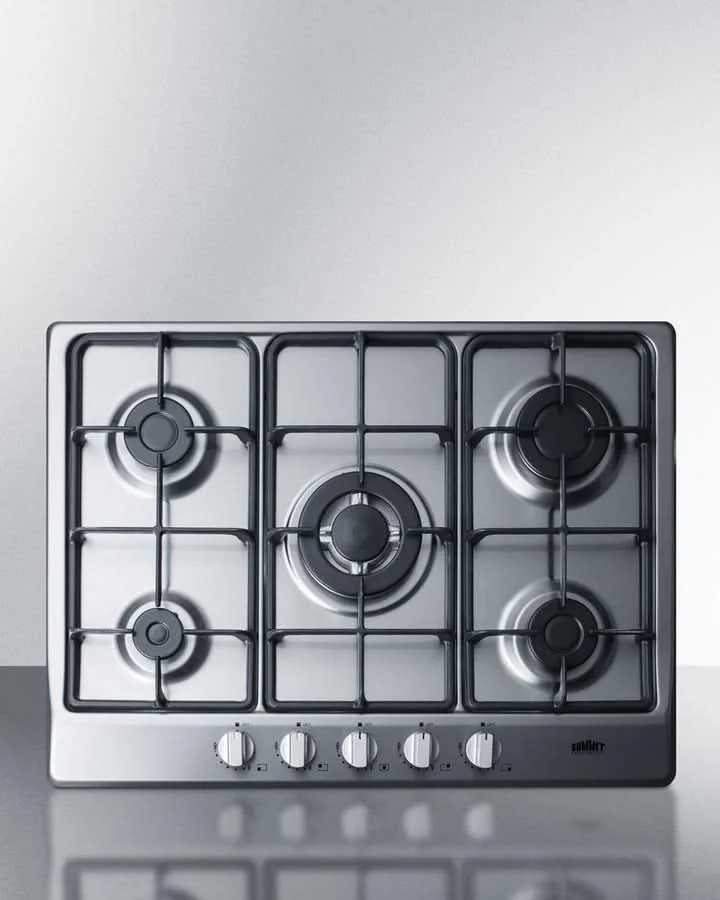 Summit 27 Wide 5 Burner Gas Cooktop Stainless Steel - GC527SS - image 7