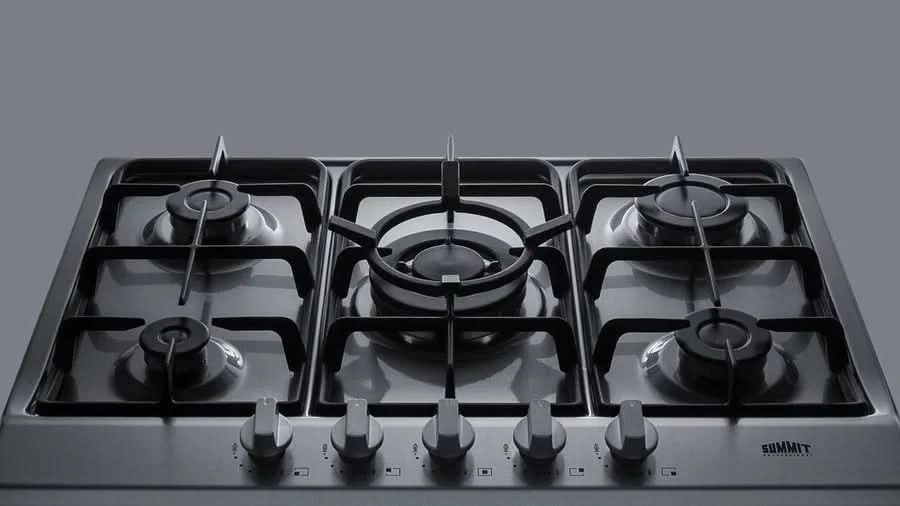 Summit 27 Wide 5 Burner Gas Cooktop Stainless Steel - GC527SS - image 4