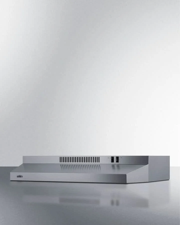 Summit 30 Under Cabinet Convertible Range Hood, ADA Compliant Stainless Steel - H30RSSADA