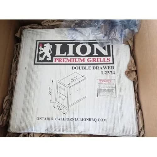 Lion Premium Grills 15-Inch Double Access Drawer (Open Box) - L2374-OB - image 3