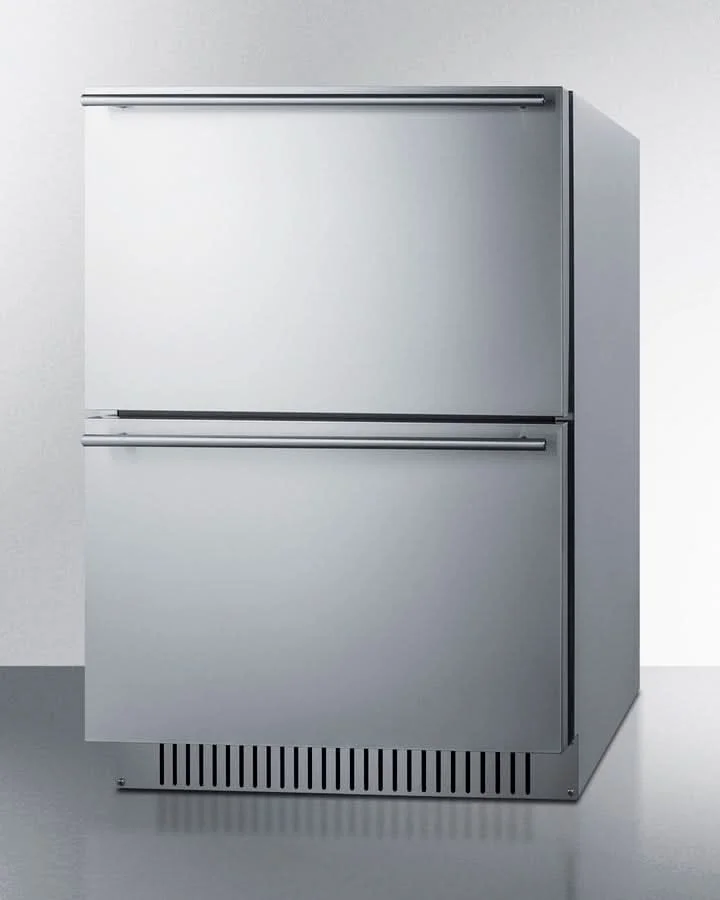 Summit 24-Inch Outdoor Drawer Refrigerator Stainless Steel - ADRF244CSS - image 2