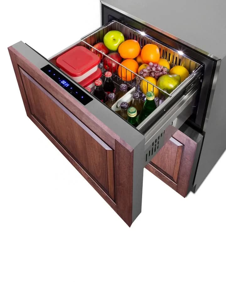 Summit 24-Inch Outdoor Drawer Refrigerator Stainless Steel - ADRF244CSS - image 3