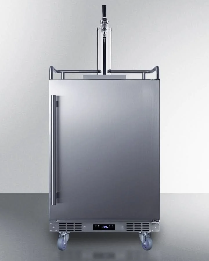 Summit - 24 Wide Built-In Outdoor Commercial Beer Kegerator - BC74OSCOM