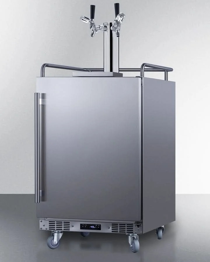 Summit - 24 Wide Built-In Outdoor Commercial Beer Kegerator - BC74OSCOMTWIN - image 2