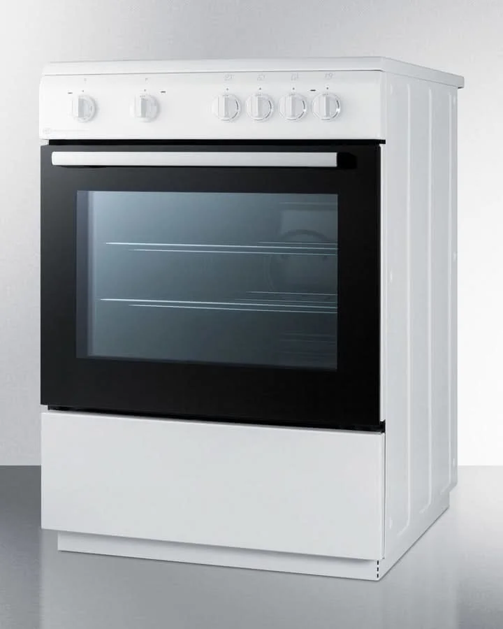 Summit - 24 Wide Smooth Top Electric Range - CLRE24WH - image 2