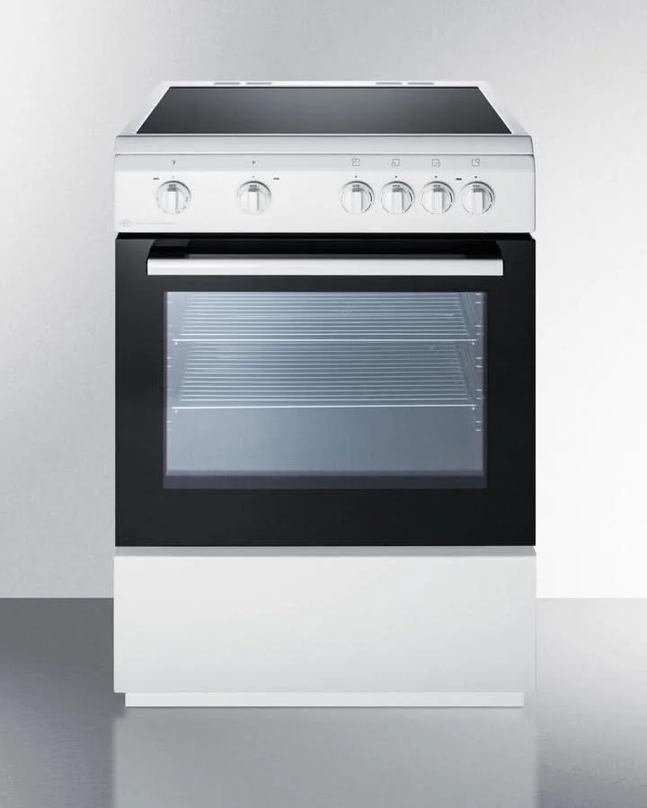 Summit - 24 Wide Smooth Top Electric Range - CLRE24WH - image 3