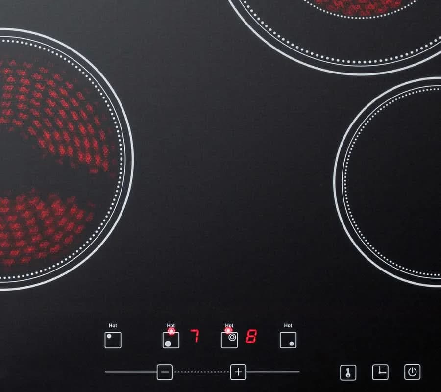 Summit - 24 Wide 230V 4-Burner Radiant Cooktop - CR4B23T5B - image 5