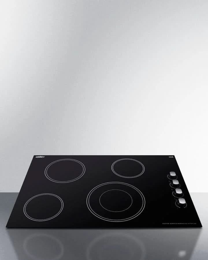Summit - 30 Wide 208-240V 4-Burner Radiant Cooktop - CR4B30MB - image 5