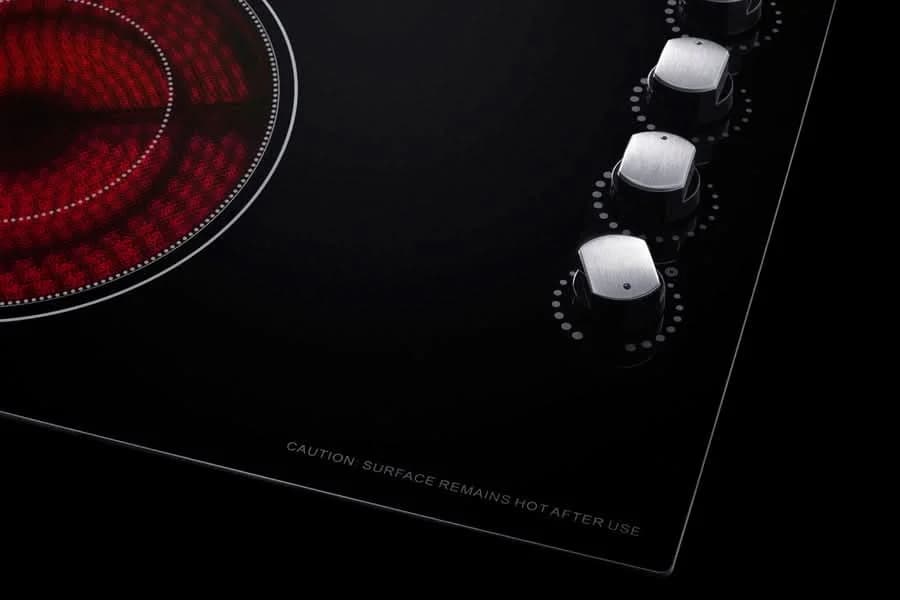 Summit - 30 Wide 208-240V 4-Burner Radiant Cooktop - CR4B30MB - image 2