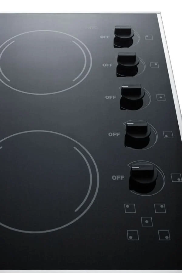Summit - 27 Wide 230V 5-Burner Radiant Cooktop  CR5B273B - image 2