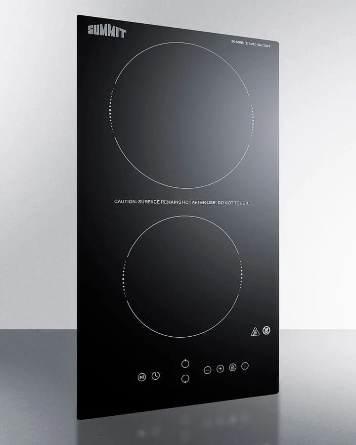 Summit - 12 Wide 230V 2-Burner Radiant Cooktop With Safety Shutoff - CRH2BT30230 - image 13