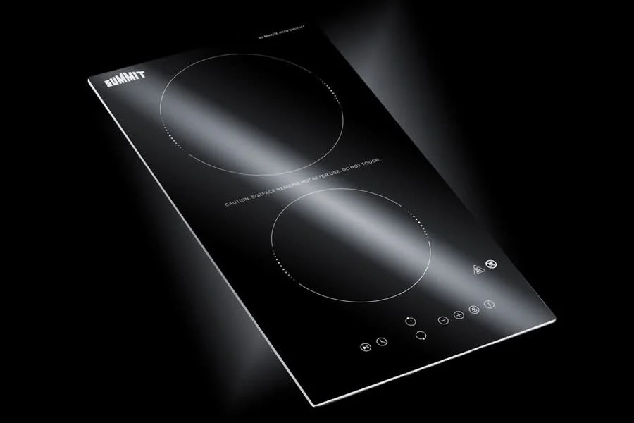Summit - 12 Wide 230V 2-Burner Radiant Cooktop With Safety Shutoff - CRH2BT30230 - image 12