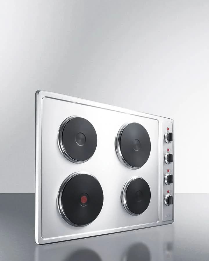 Summit - 30 Wide 208/240V 4-Burner Solid Disk Cooktop - CSD4B300 - image 4