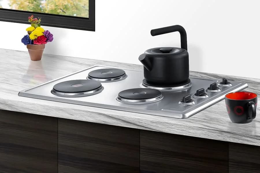 Summit - 30 Wide 208/240V 4-Burner Solid Disk Cooktop - CSD4B300 - image 2