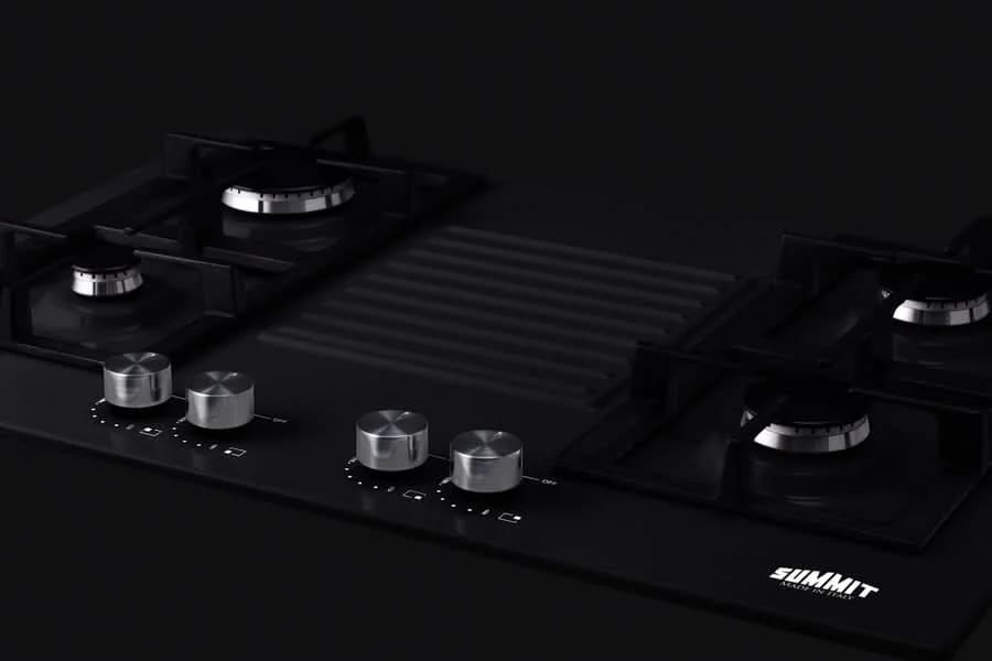 Summit - 30 Wide 4-Burner Gas Cooktop - GC432B - image 2