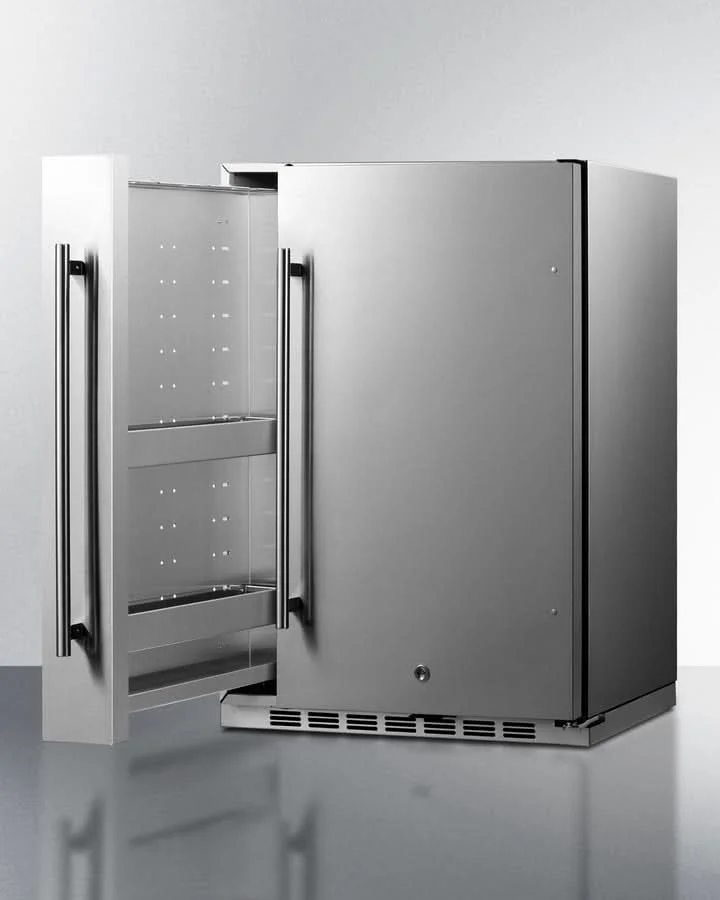 Summit 24-Inch Outdoor Refrigerator with Lock - SPR196OS24 - image 3