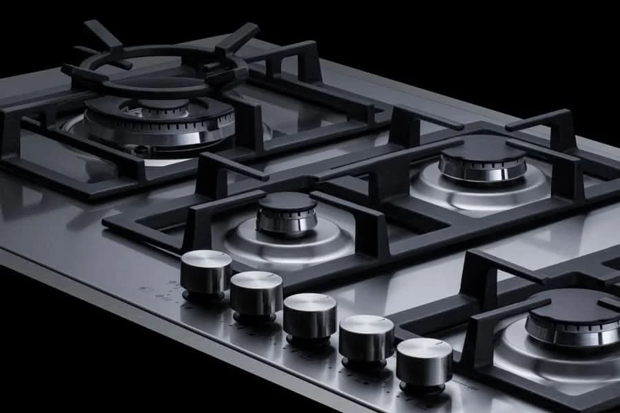 Summit - 34 Wide 5-Burner Gas Cooktop In Stainless Steel - GCJ536SSTK - image 6