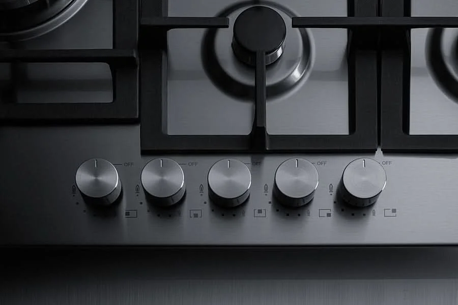 Summit - 30 Wide 5-Burner Gas Cooktop In Stainless Steel - GCJ5SS - image 3