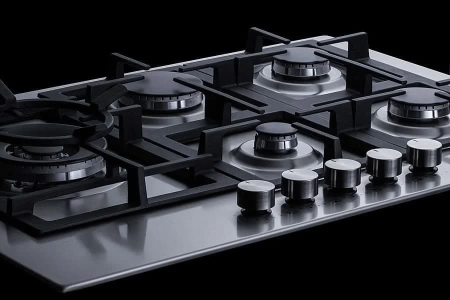 Summit - 30 Wide 5-Burner Gas Cooktop In Stainless Steel - GCJ5SS - image 4