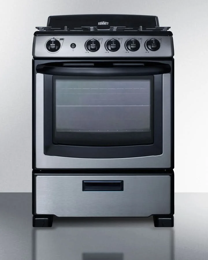 Summit - 24 Wide Gas Range - PRO247SS - image 4