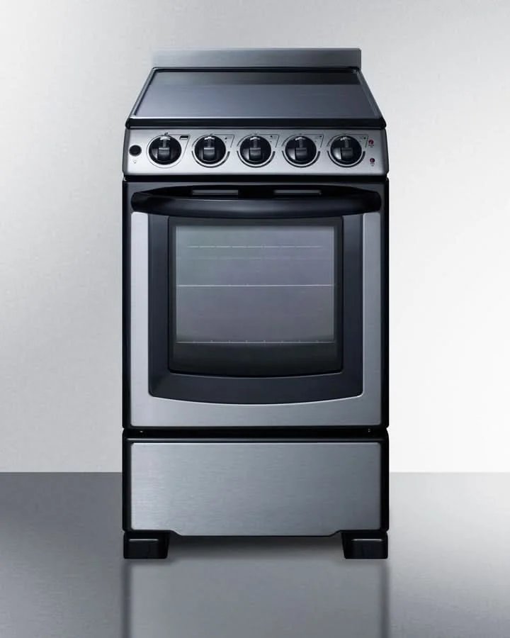 Summit - 20 Wide Electric Smooth-Top Range - REX2071SSRT - image 6