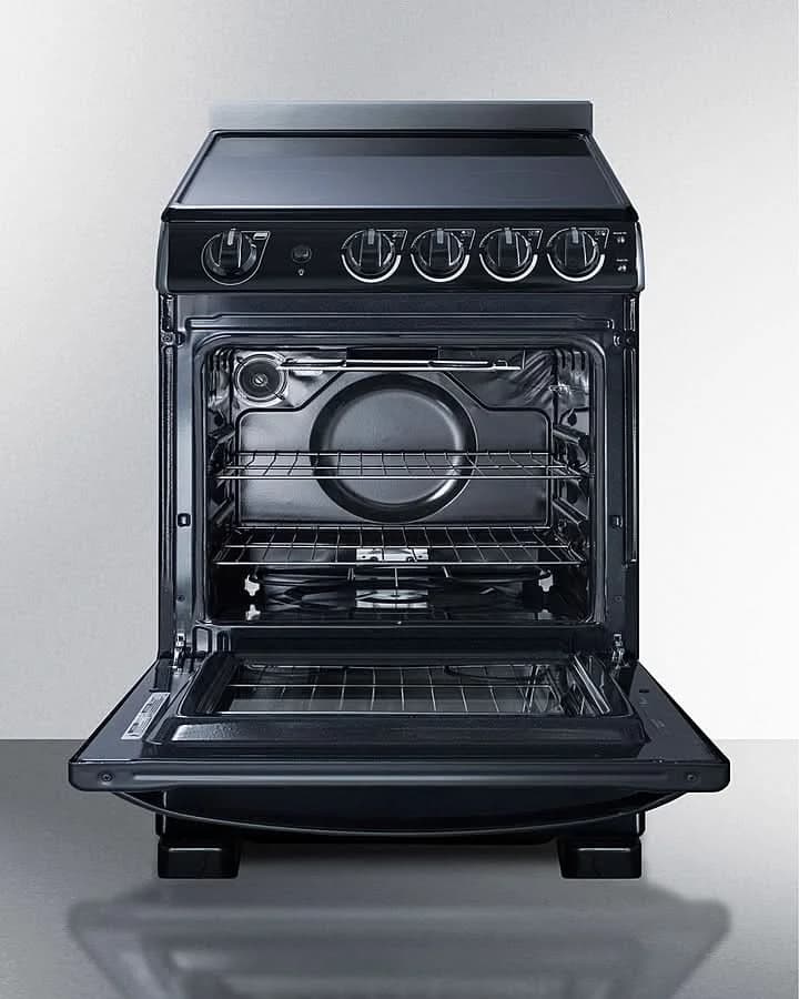 Summit - 24 Wide Electric Smooth-Top Range - REX2431BRT - image 2
