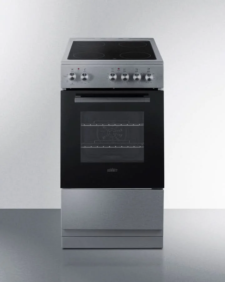 Summit - 20 Wide Electric Smooth-Top Range - REXT20SS