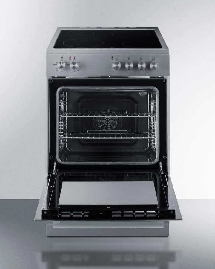 Summit - 24 Wide Electric Smooth-Top Range - REXT24SS - image 5