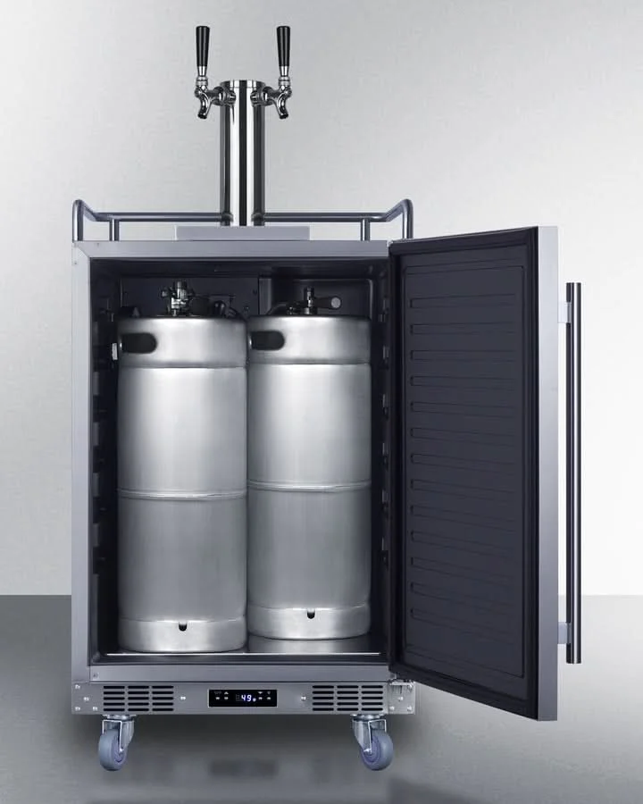 Summit - 24 Wide Built-In Wine Kegerator - SBC682WKDTWIN - image 2