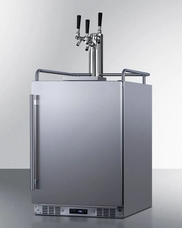 Summit - 24 Wide Built-In Outdoor Beer Kegerator - SBC683OSTRIPLE - image 5
