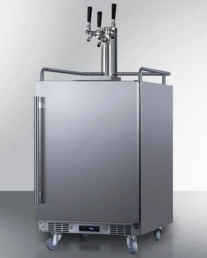 Summit - 24 Wide Built-In Outdoor Beer Kegerator - SBC683OSTRIPLE - image 3