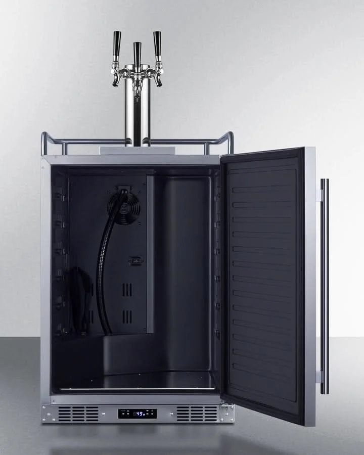 Summit - 24 Wide Built-In Outdoor Beer Kegerator - SBC683OSTRIPLE - image 6