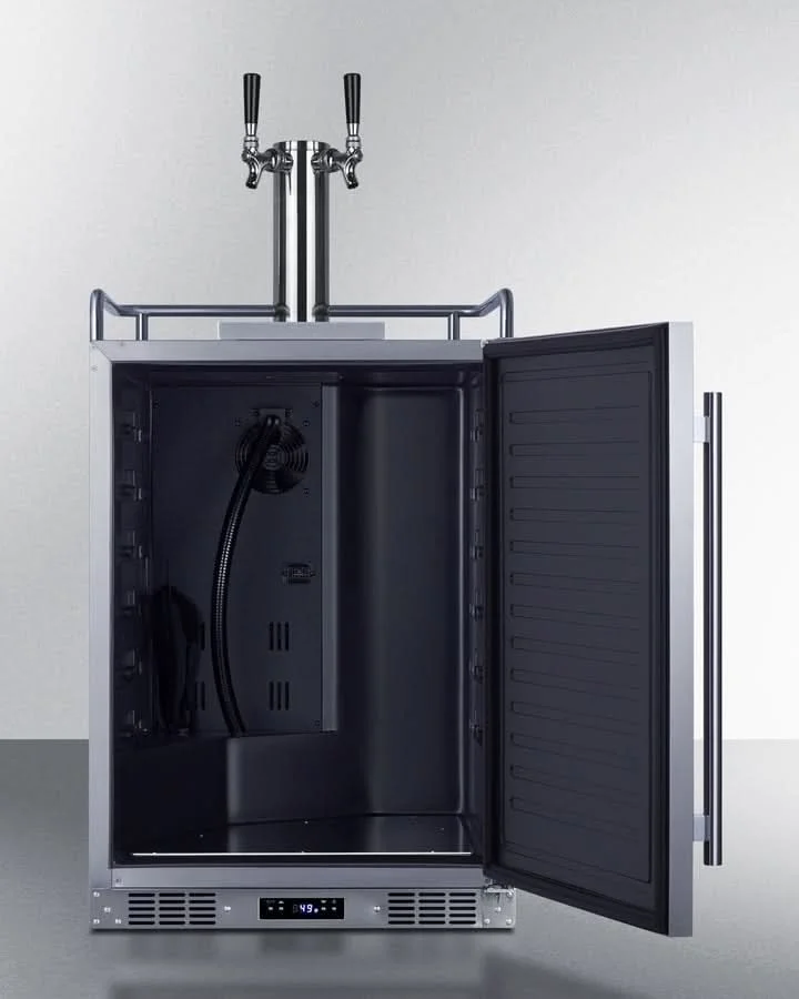 Summit - 24 Wide Built-In Outdoor Beer Kegerator - SBC683OSTWIN - image 2