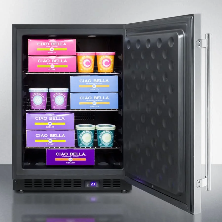 Summit - 24 Wide Outdoor All-Freezer - SPFF51OSCSS - image 4