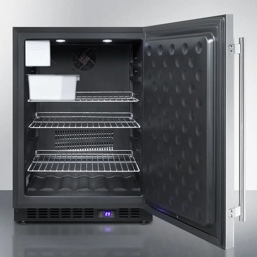 Summit - 24 Wide Outdoor All-Freezer With Icemaker - SPFF51OSCSSIM - image 3