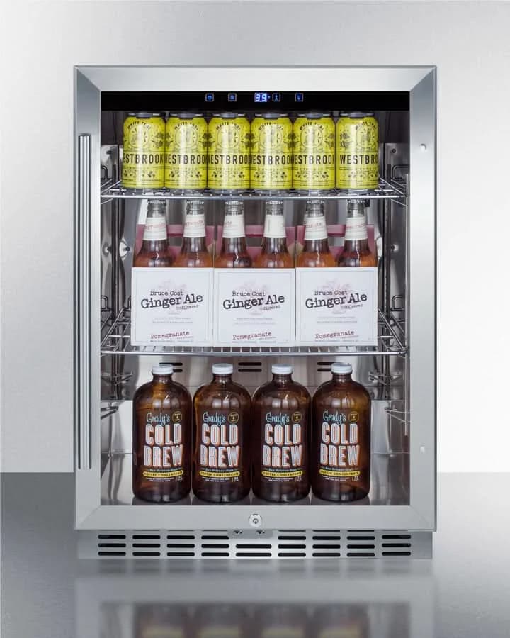 Summit 24-Inch Outdoor Beverage Center with Glass Door - SCR611GLOS - image 3