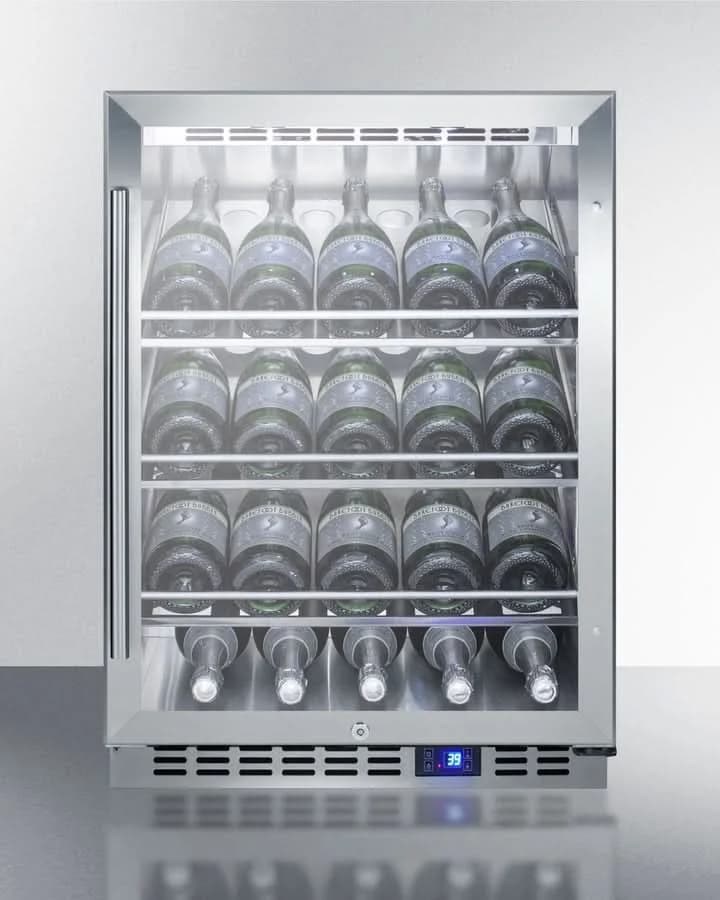Summit 24-Inch Outdoor Beverage Center with Charcoal Glass Door - SCR611GLOSCH - image 2