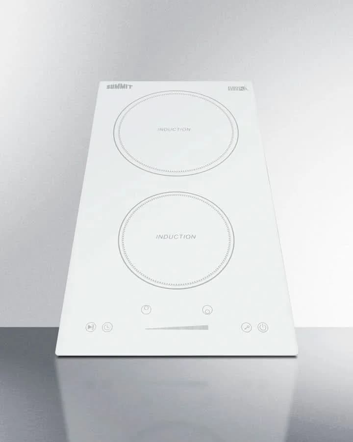 Summit - 12 Wide 208-240V 2-Zone Induction Cooktop - SINC2B231W - image 3