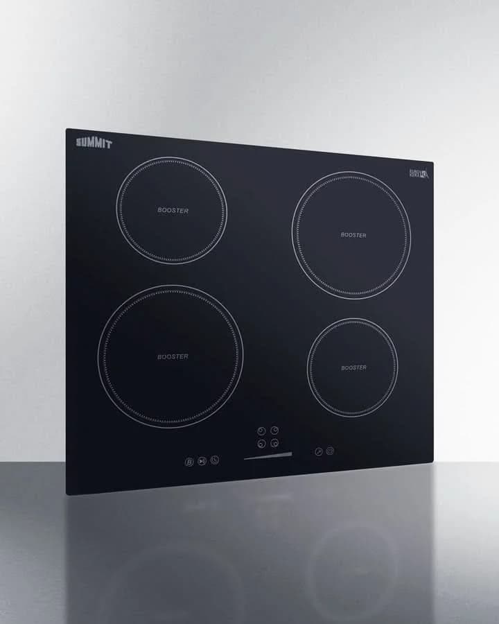 Summit - 24 Wide 208-240V 4-Zone Induction Cooktop - SINC4B241B - image 2