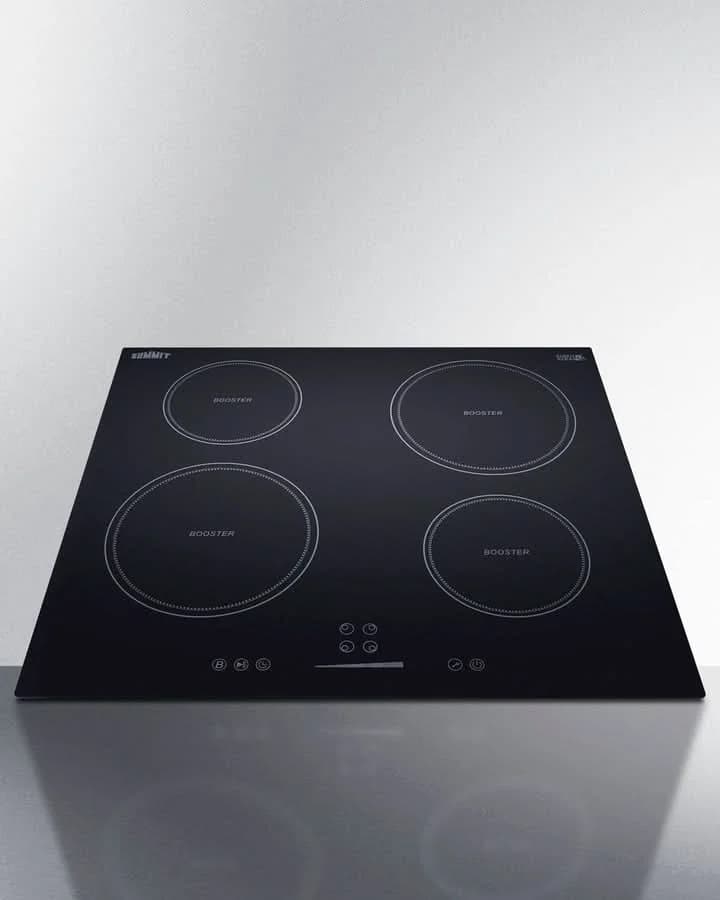 Summit - 24 Wide 208-240V 4-Zone Induction Cooktop - SINC4B241B - image 3