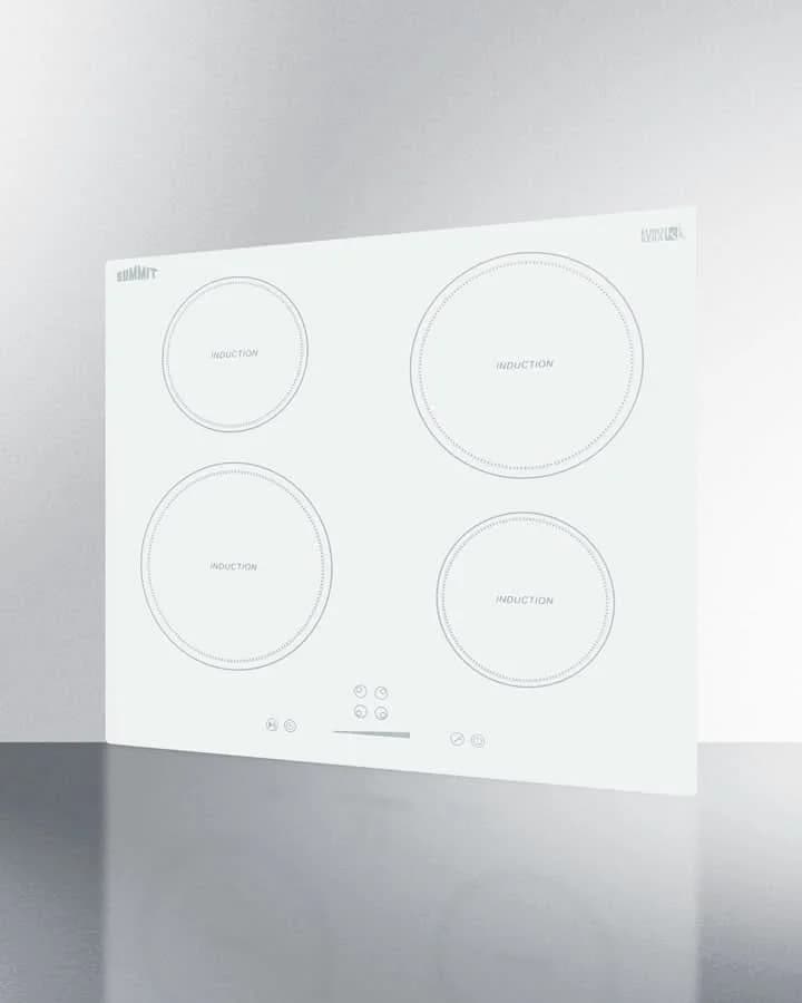 Summit - 24 Wide 208-240V 4-Zone Induction Cooktop - SINC4B242W - image 3