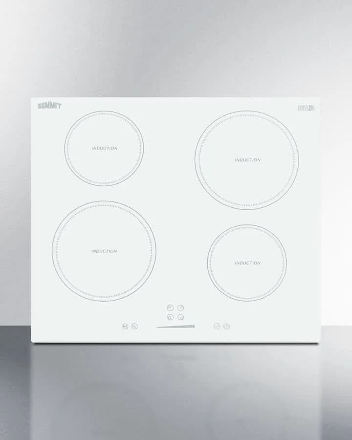 Summit - 24 Wide 208-240V 4-Zone Induction Cooktop - SINC4B242W
