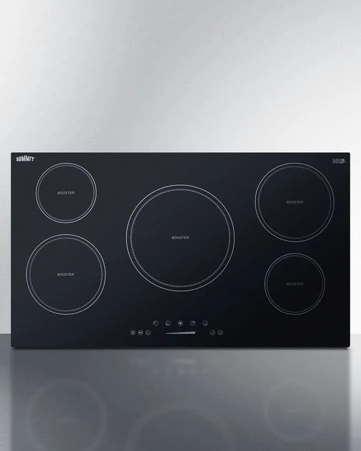 Summit - 36 Wide 208-240V 5-Zone Induction Cooktop - SINC5B36B - image 3
