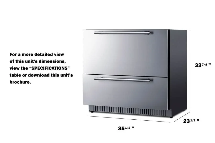 Summit 36-Inch Outdoor Refrigerator - SPR36DROS - image 10