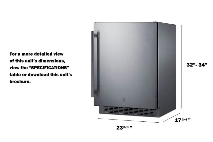 Summit 24-Inch Outdoor Refrigerator ADA Compliant - SPR618OSADA - image 2
