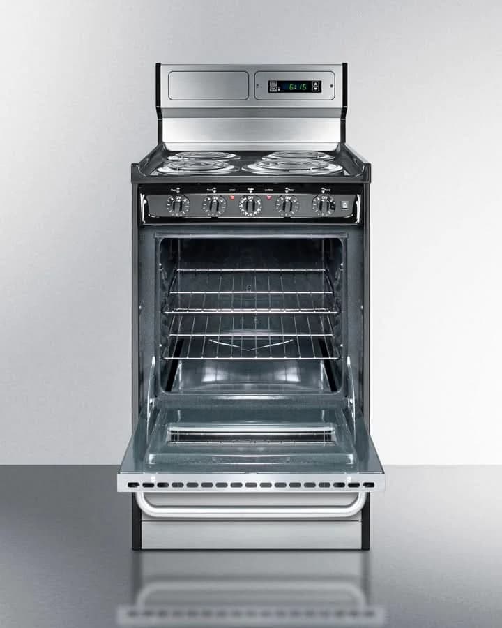 Summit - 20 Wide Electric Coil Range - TEM130BKWY - image 2