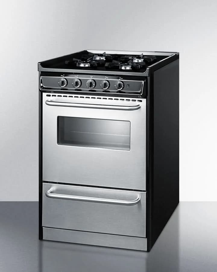Summit - 20 Wide Gas Range, Open Burners - PRO24G - image 2