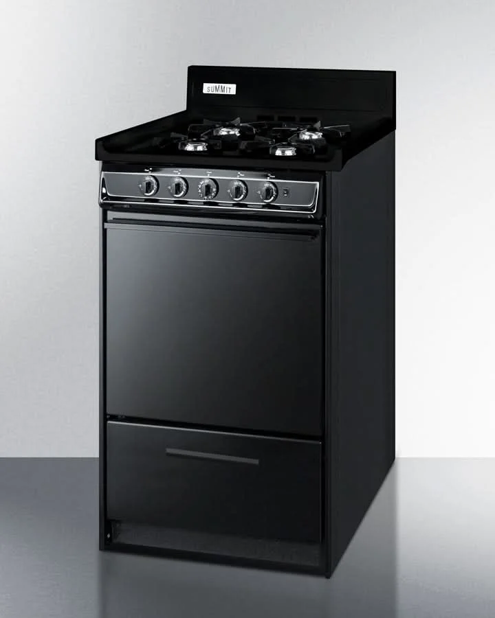 Summit - 20 Wide Gas Range, Open Burners - TNM1107C - image 2