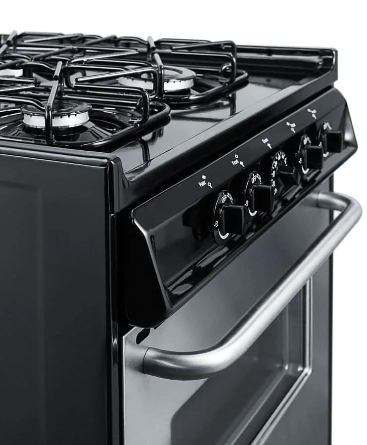 Summit - 24 Wide Gas Range, Sealed Burners - TTM6307BKSW - image 5